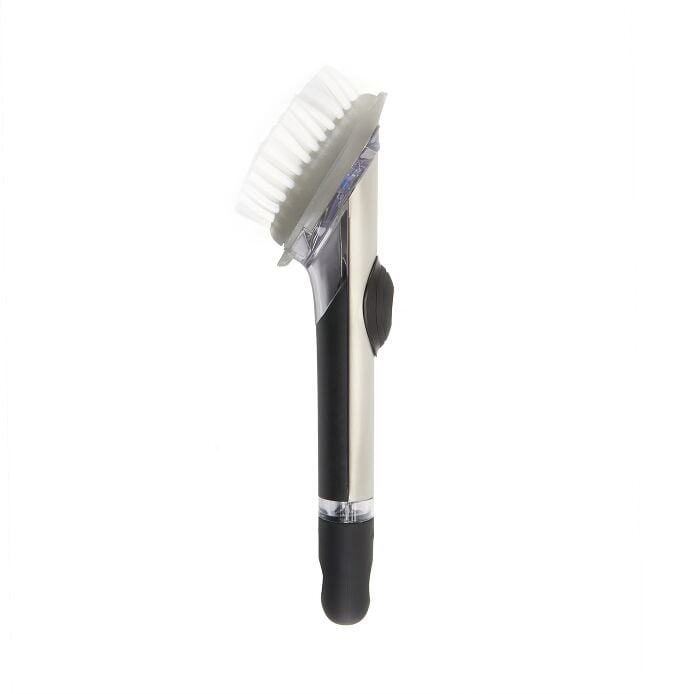 Steel Soap Dispensing Dish Brush C6
