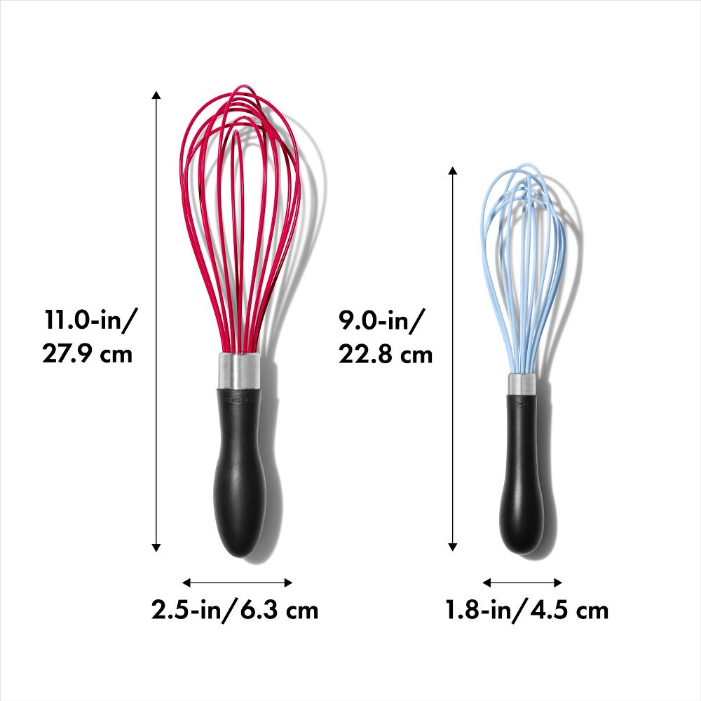 2 Pc Silicone Whisk Set O9