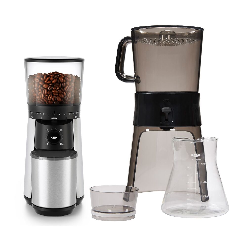 Cold Brew Coffee Maker & Conical Burr Coffee Grinder Bundle T5