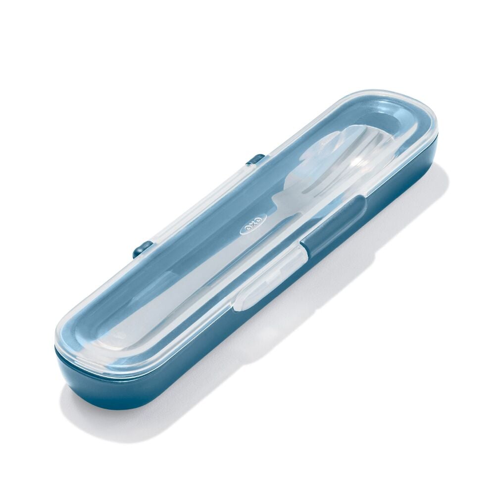 Prep & Go Stainless Steel Utensils With Case - Ocean Blue Z4