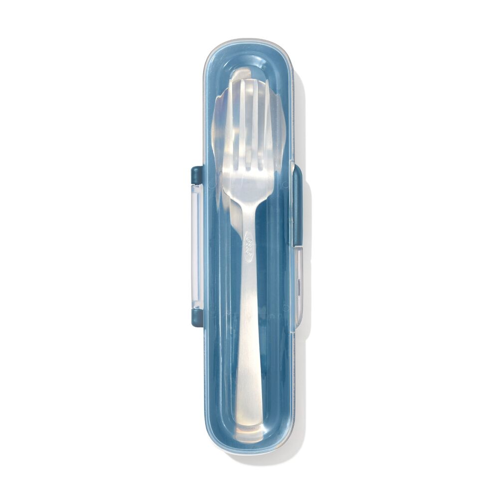Prep & Go Stainless Steel Utensils With Case - Ocean Blue Z4