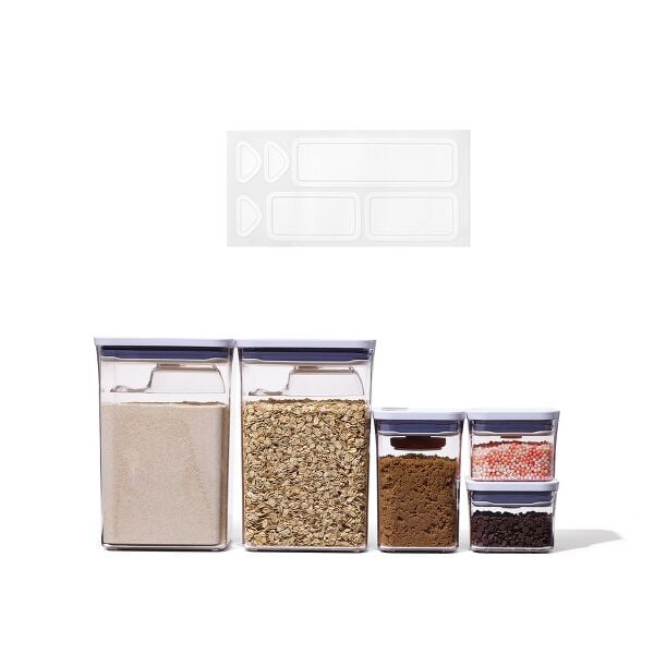 POP Removable Labels & 8-Piece POP Container Baking Set Bundle B9