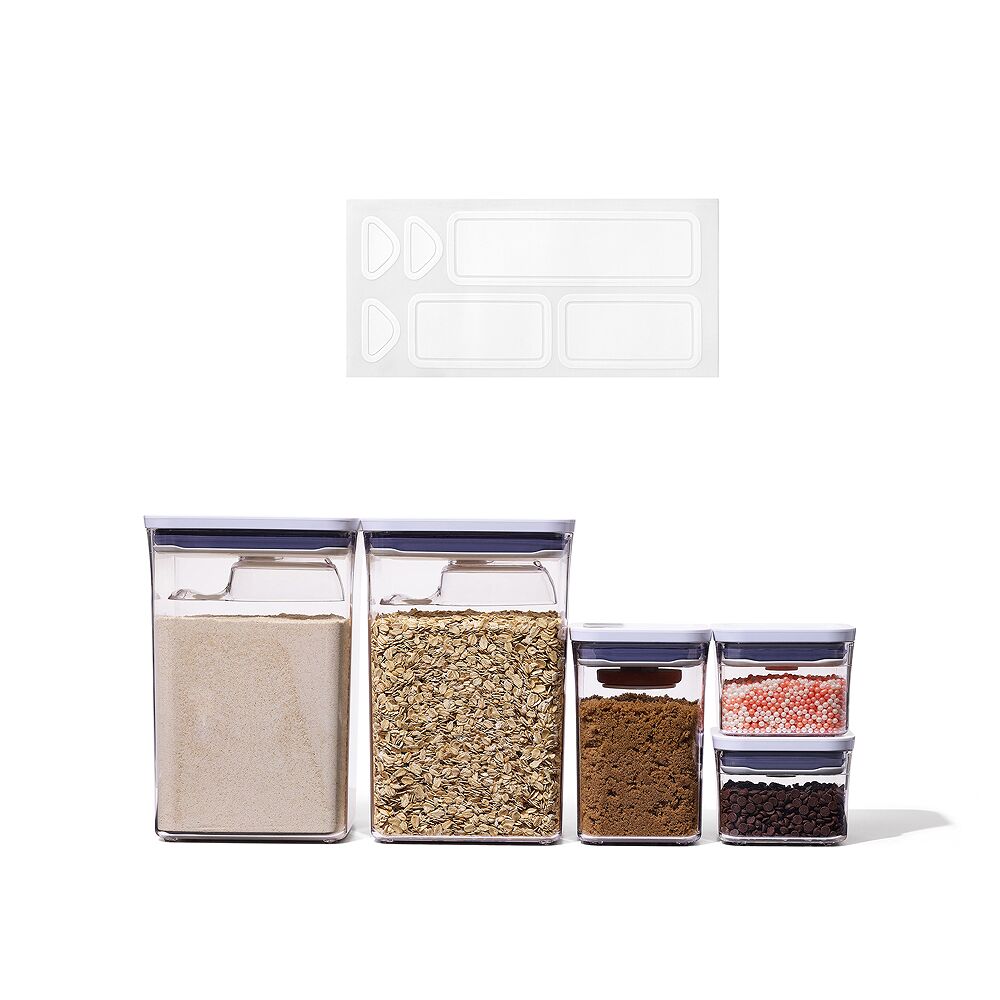 POP Removable Labels & 8-Piece POP Container Baking Set Bundle B9