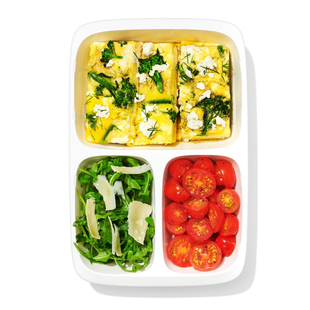 Prep & Go 4.1-Cup Divided Container - Ocean Blue D1