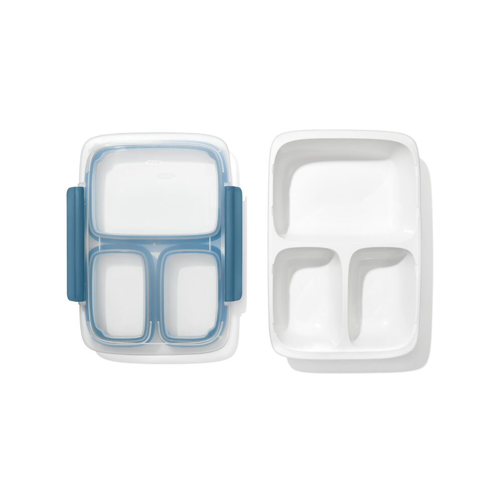 Prep & Go 4.1-Cup Divided Container - Ocean Blue D1