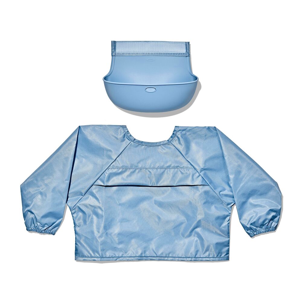 Sleeved Roll-Up Bib - Dusk U0