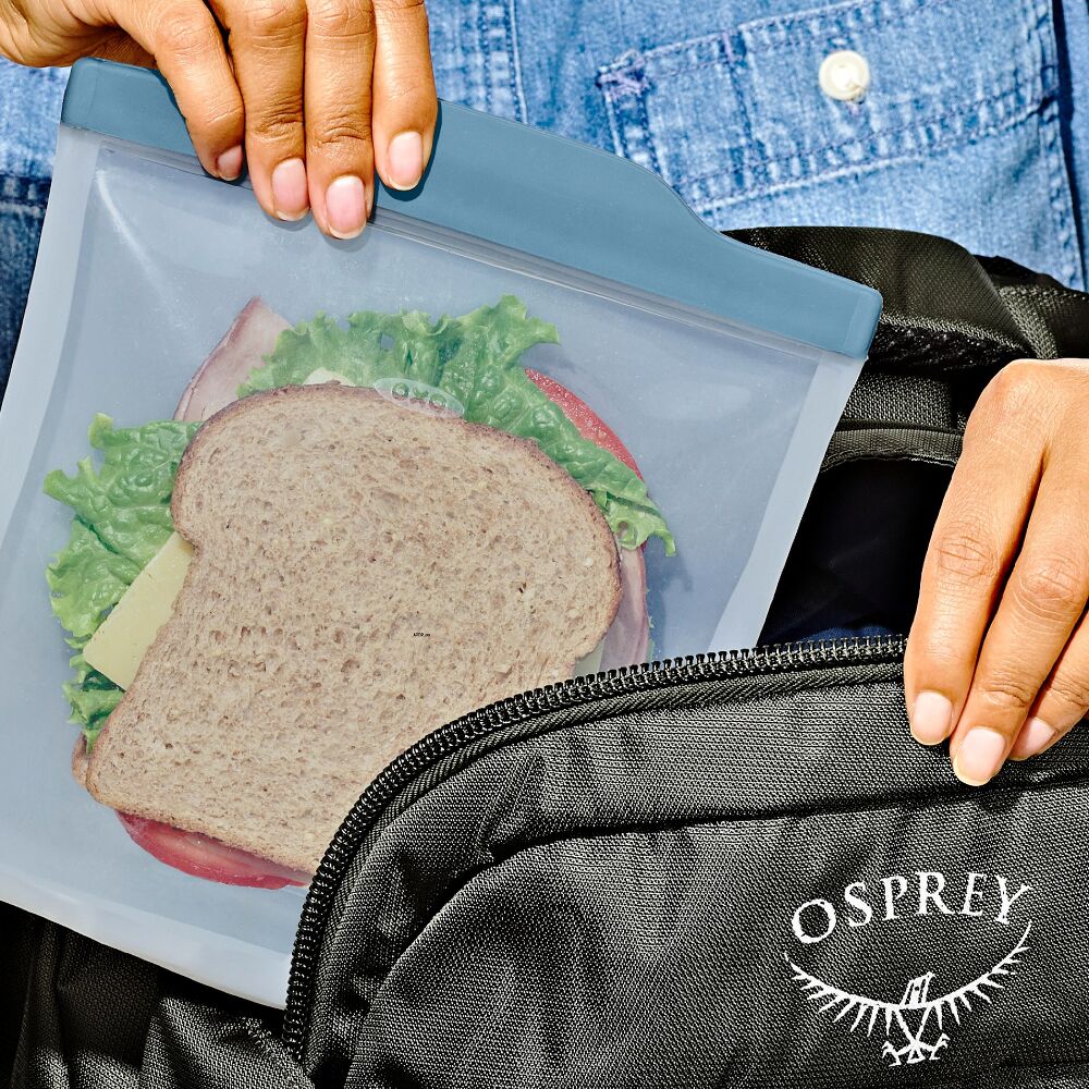 Silicone Reusable Bag Sandwich (28 oz) - Ocean Blue U5