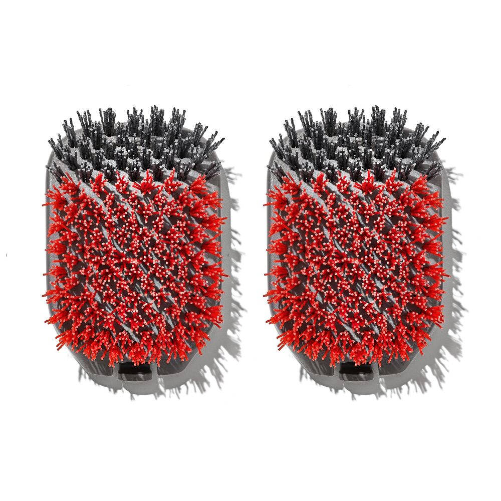 Outdoor Nylon Grill Brush Set of 2 Replacement Heads I6