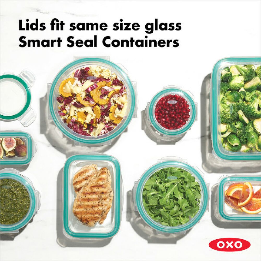 8 Piece Smart Seal Glass Round Container Set U3