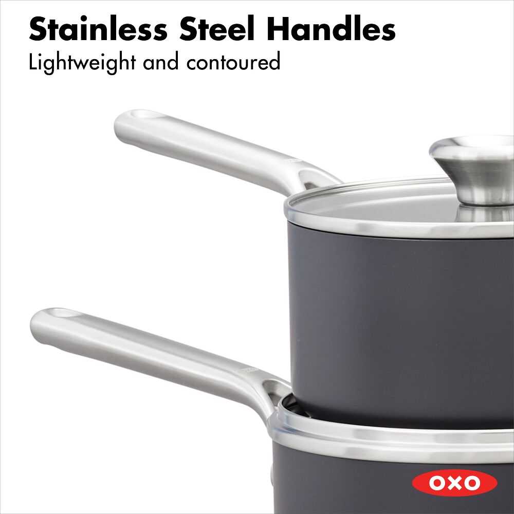 Ceramic Professional Non-Stick 4-Piece Saucepan Set (1.7 Qt & 2.3 Qt) Z6