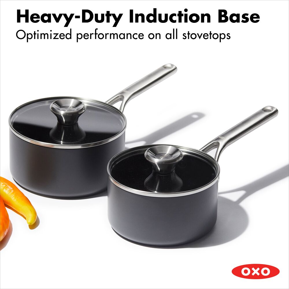 Ceramic Professional Non-Stick 4-Piece Saucepan Set (1.7 Qt & 2.3 Qt) Z6