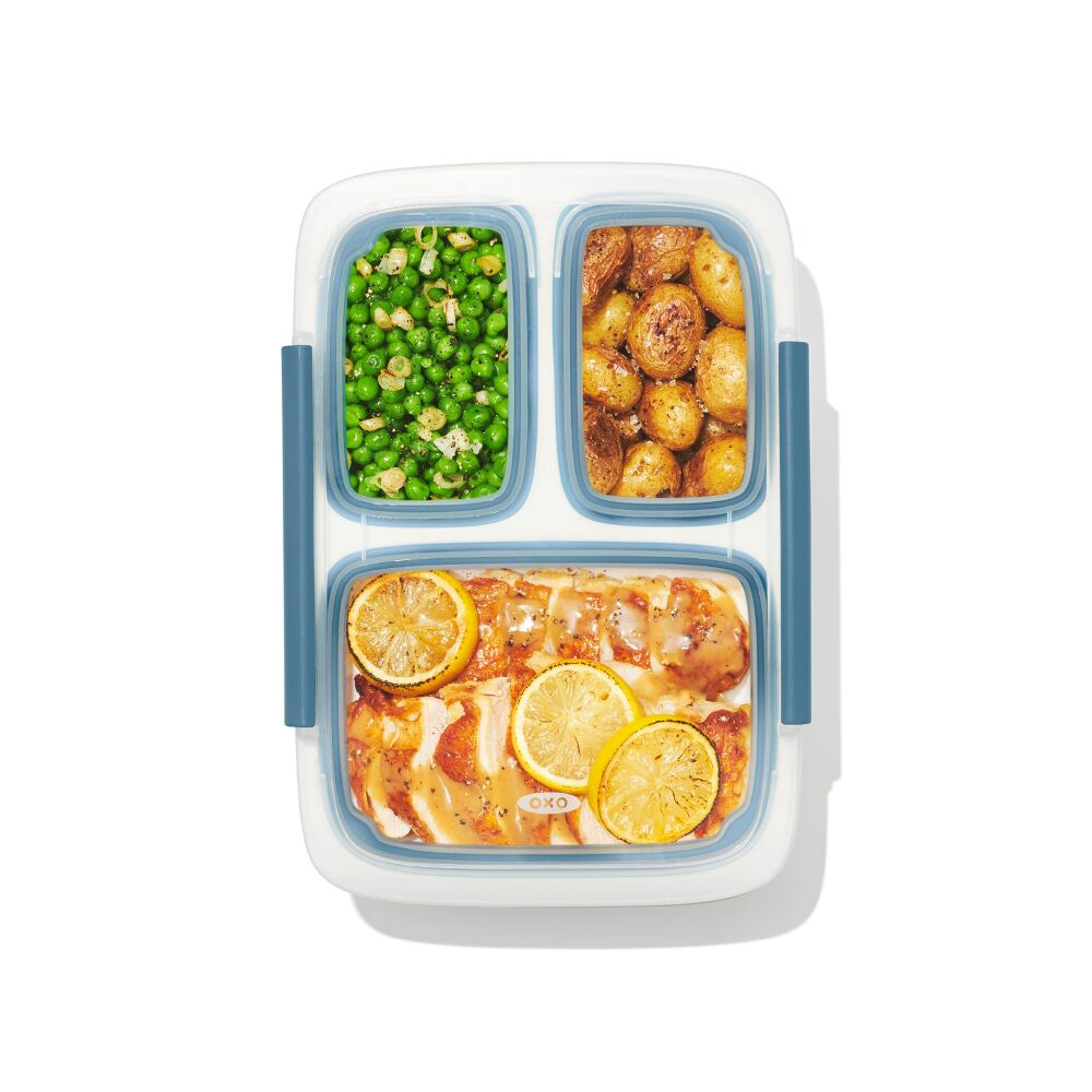 Prep & Go 4.1-Cup Divided Container - Ocean Blue D1