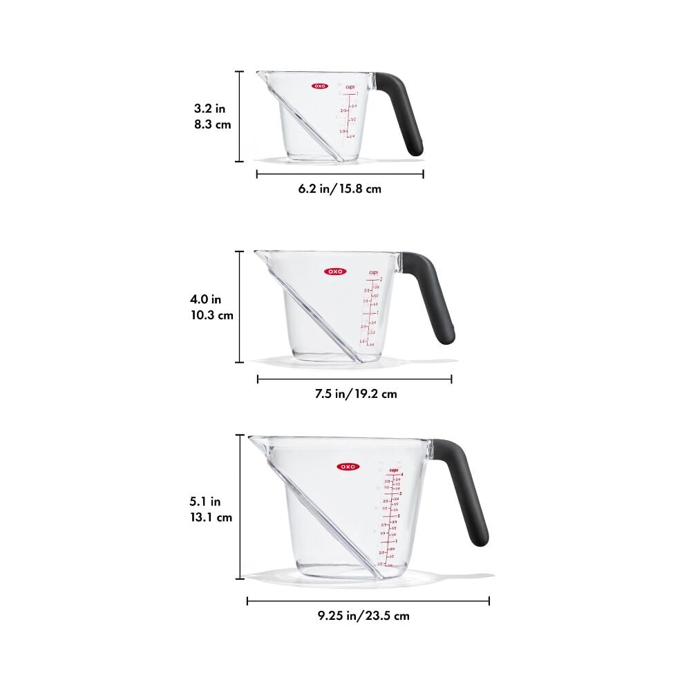 3 Piece Angled Measuring Cup Set J2