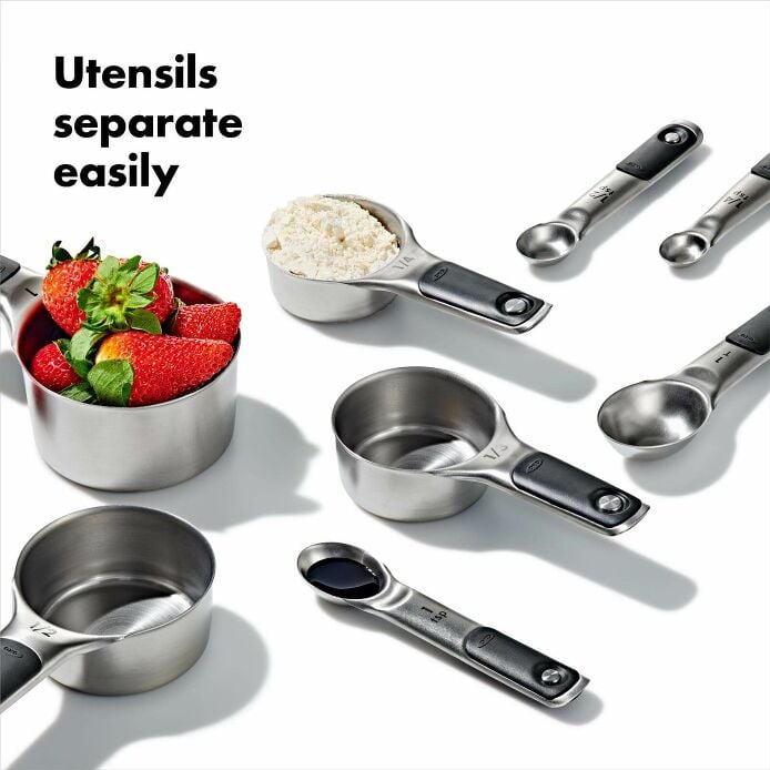 Stainless Steel Measuring Cups and Spoons Set B8