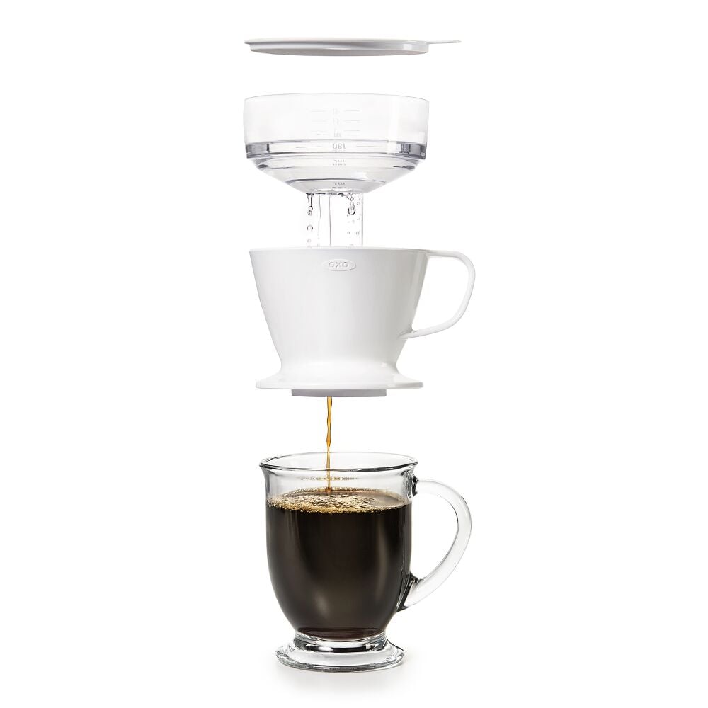 Pour-Over Coffee Maker with Water Tank O7
