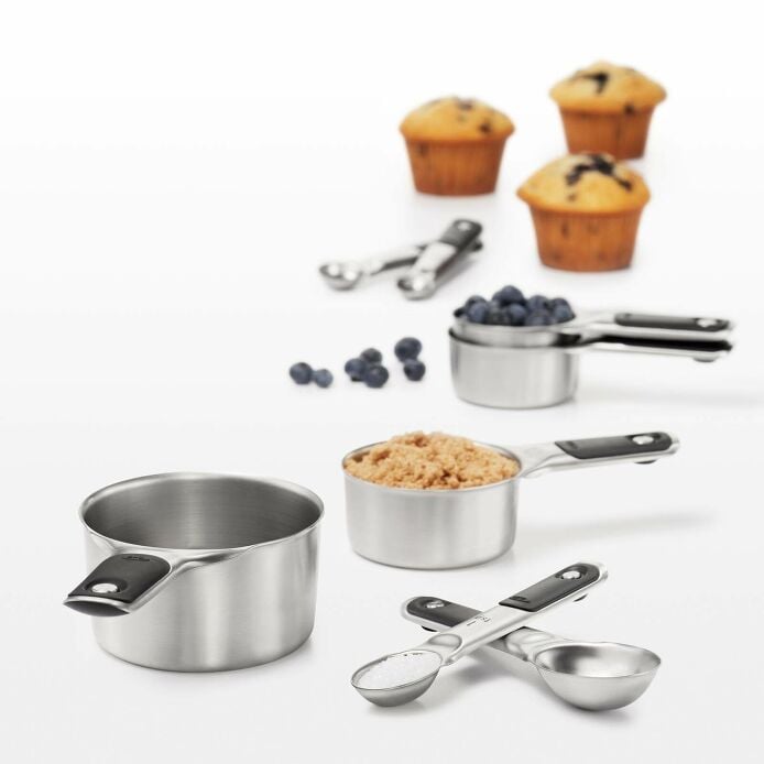 Stainless Steel Measuring Cups and Spoons Set B8