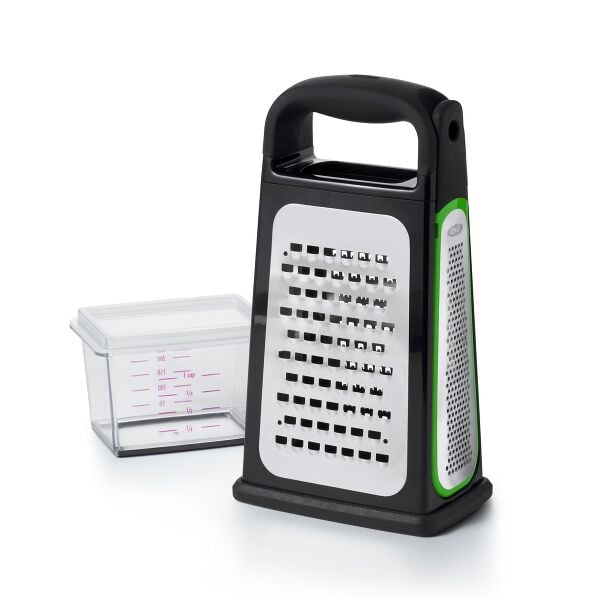 Etched Box Grater With Removable Zester B8