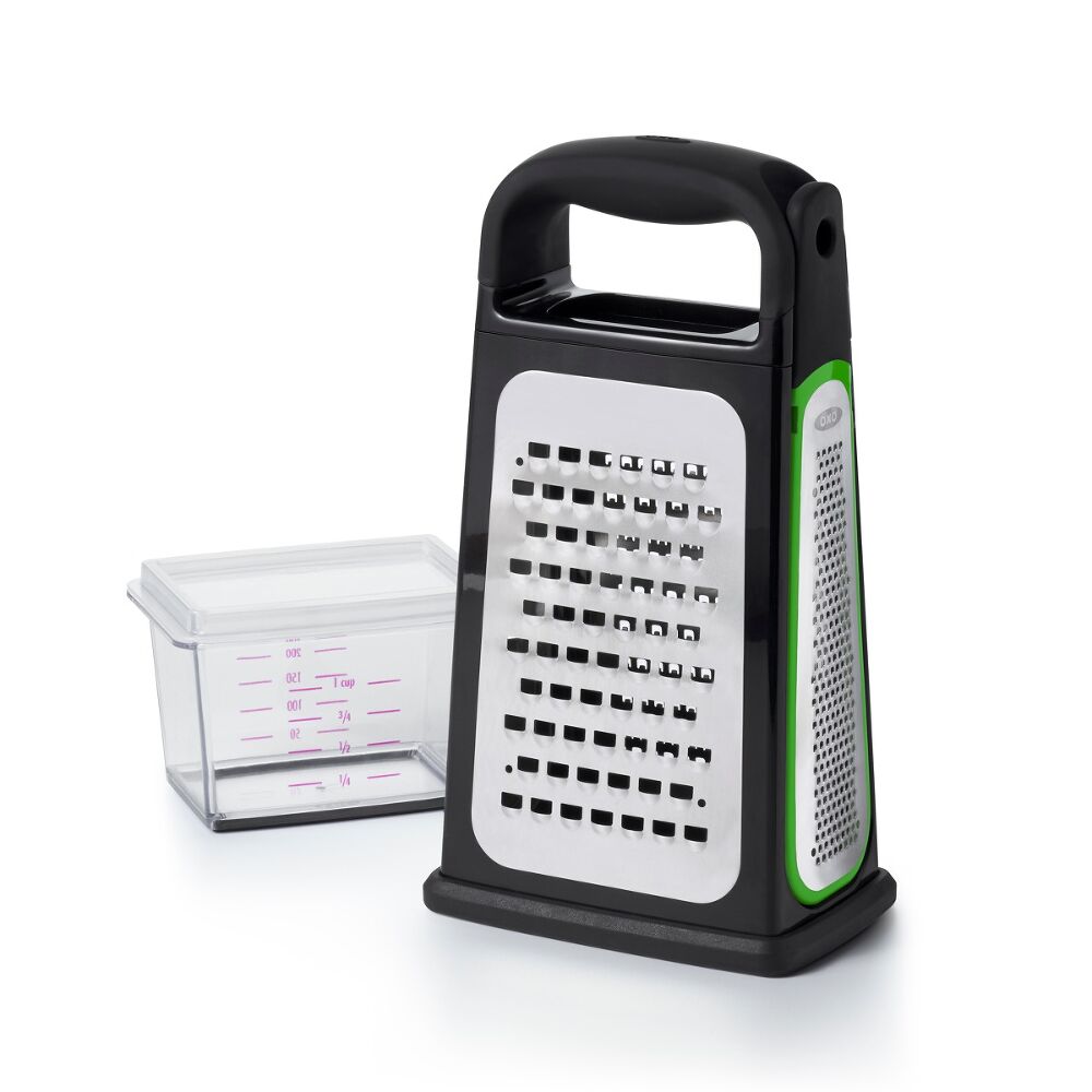 Etched Box Grater With Removable Zester B8
