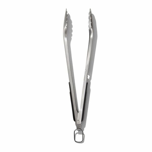 Grilling Tongs with Built-In Bottle Opener Q0