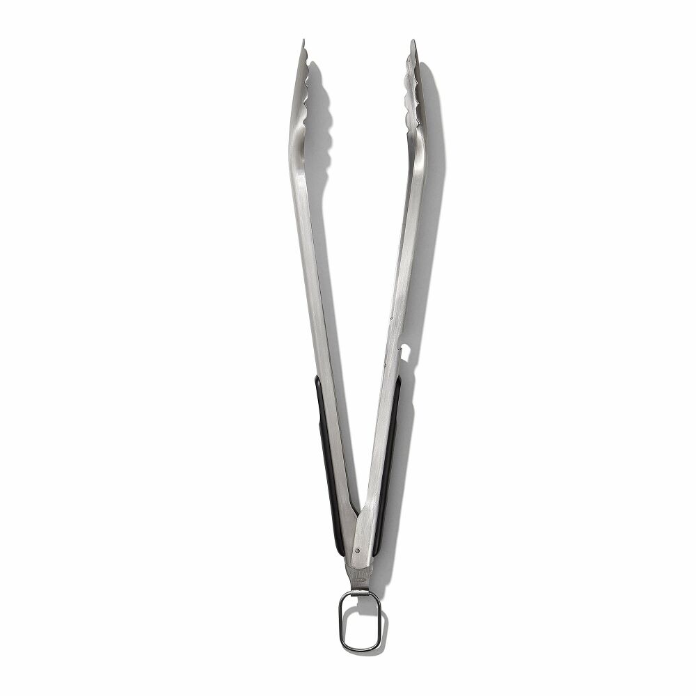 Grilling Tongs with Built-In Bottle Opener Q0