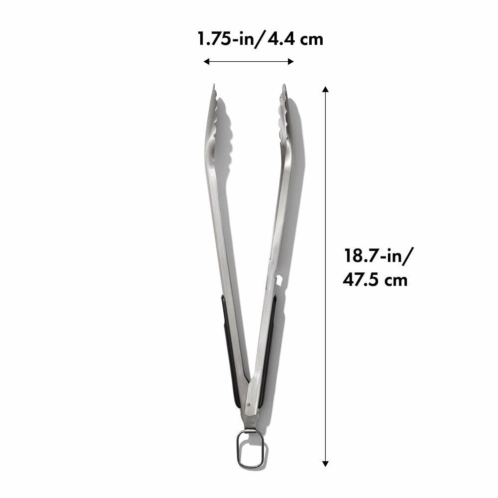 Grilling Tongs with Built-In Bottle Opener Q0