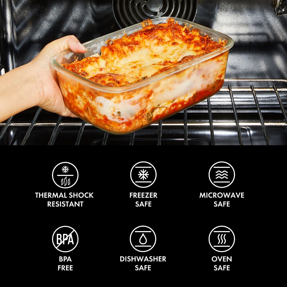 16 Piece Glass Smart Seal Everyday Container Set C9