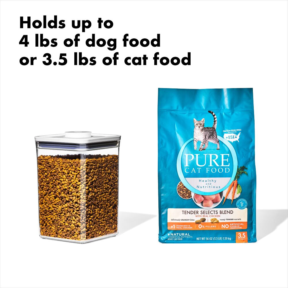 OXO Good Grips Pet POP Container – 4.4 Qt/4.2 L with Scoop Y9