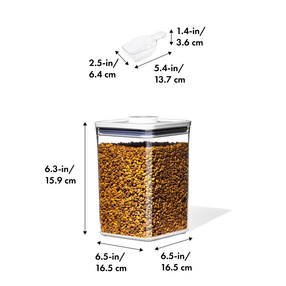OXO Good Grips Pet POP Container – 4.4 Qt/4.2 L with Scoop Y9