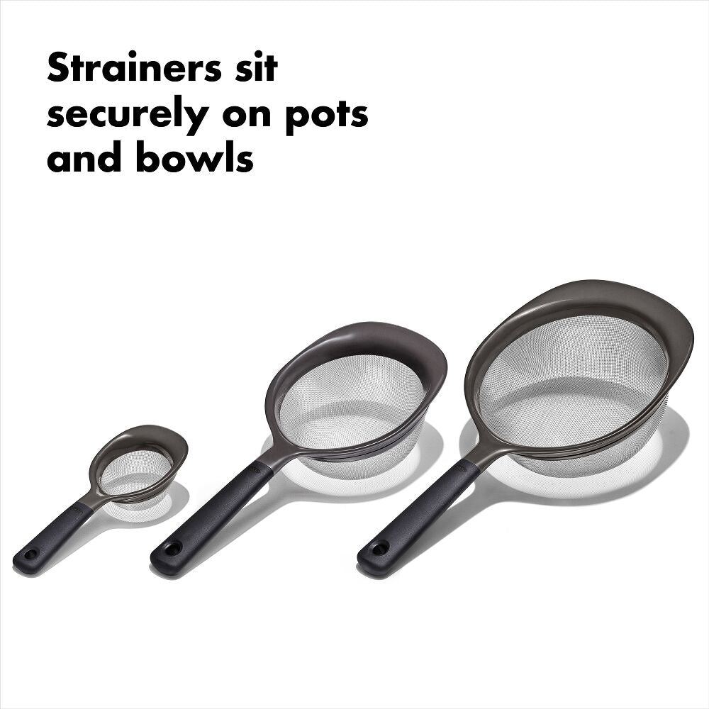 OXO Good Grips 3 Piece Strainer Set V0