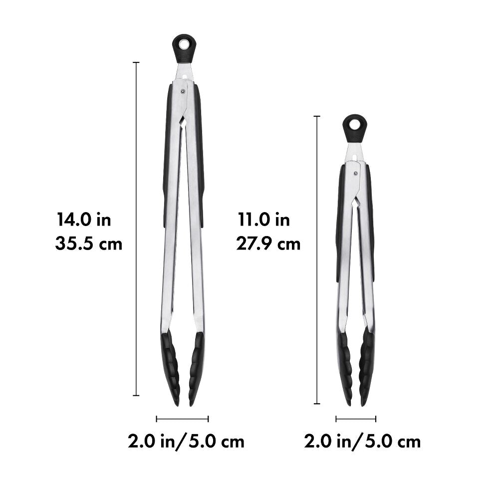 2-Piece Tongs with Nylon Heads Set B9