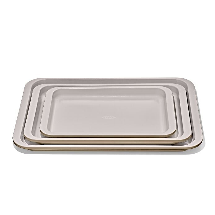 Non-Stick Pro Ceramic Coated Metal Bakeware 3 Pc Set C0
