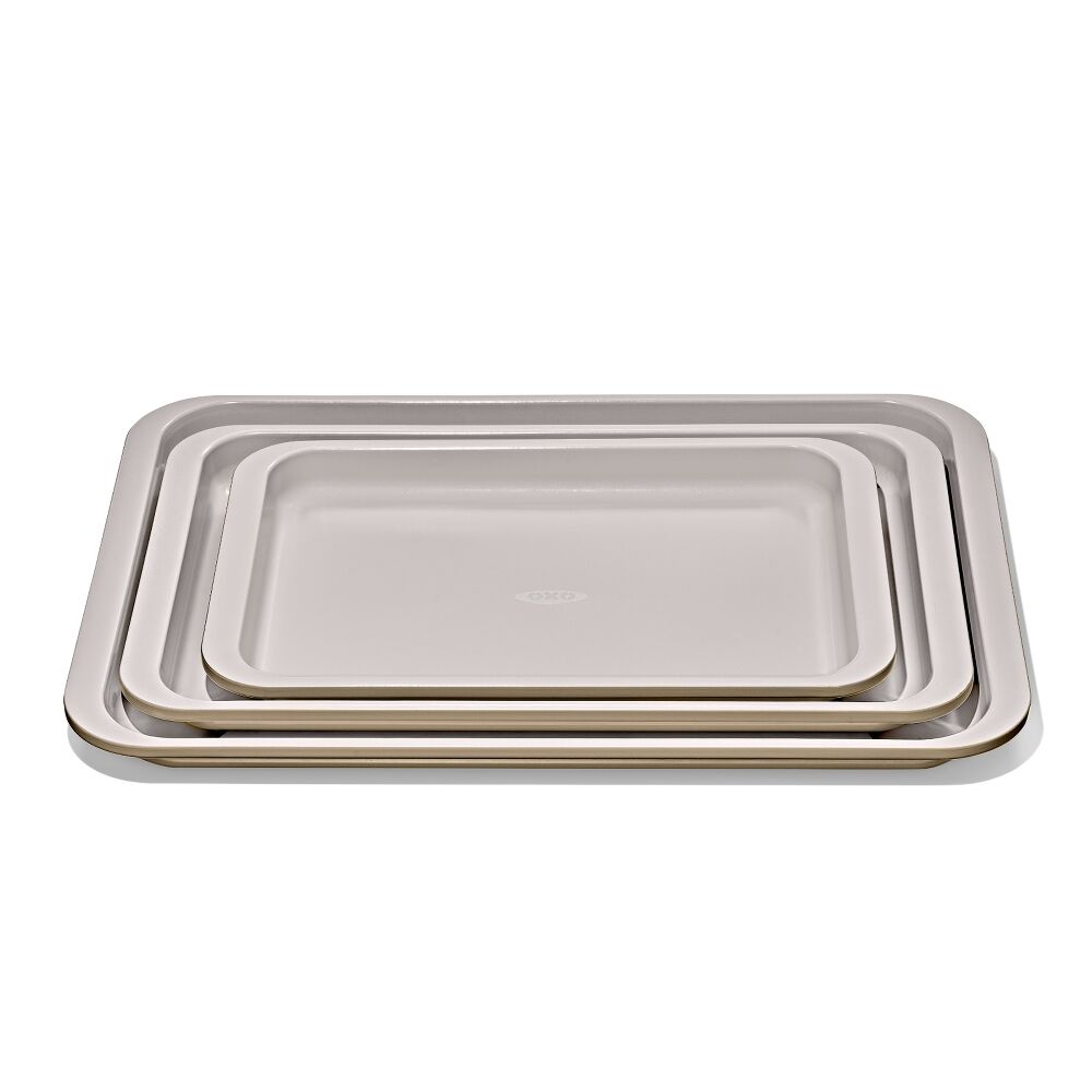 Non-Stick Pro Ceramic Coated Metal Bakeware 3 Pc Set C0
