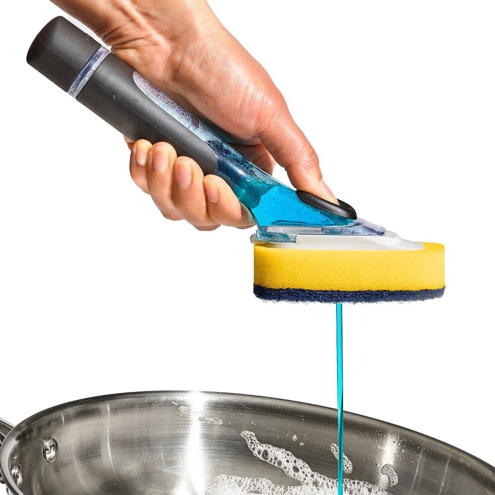 Soap Dispensing Dish Scrub P9