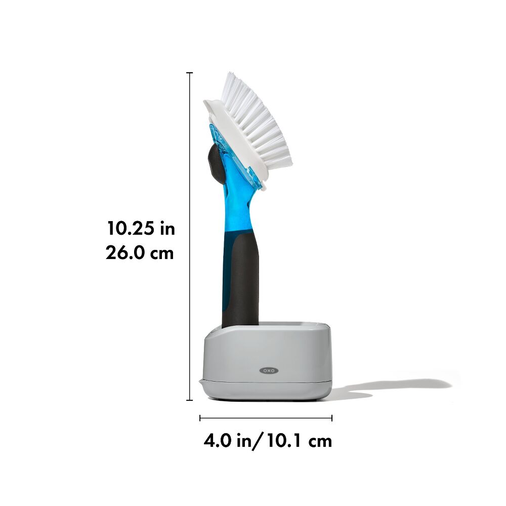 Soap Dispensing Dish Brush Storage Set D1