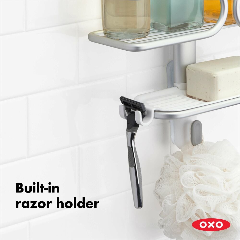 Aluminum 3-Tier Shower Caddy J0