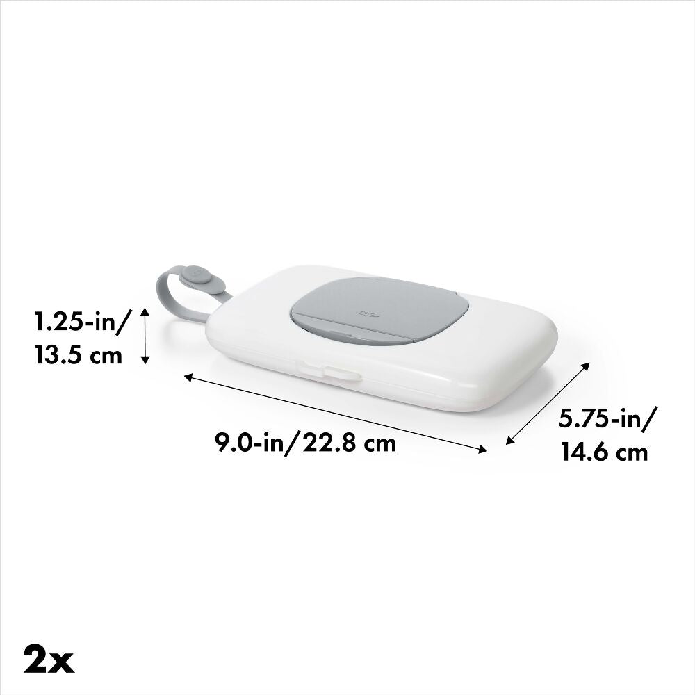 OXO TOT 2-Pack On-the-Go Wipes Dispenser, Gray Z7