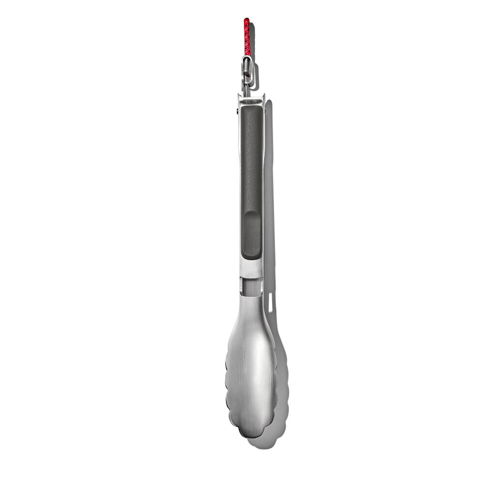 OXO Outdoor 10.5in Camp Stove Tongs with Bottle Opener N3