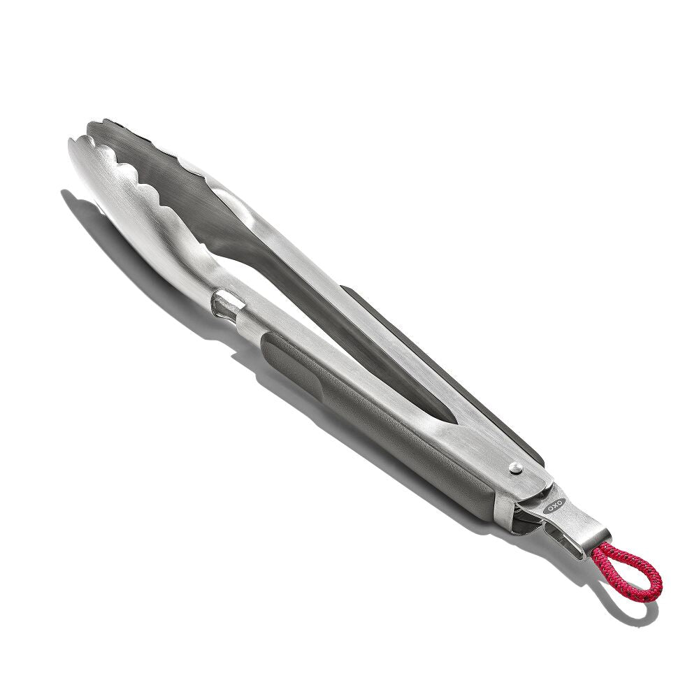 OXO Outdoor 10.5in Camp Stove Tongs with Bottle Opener N3