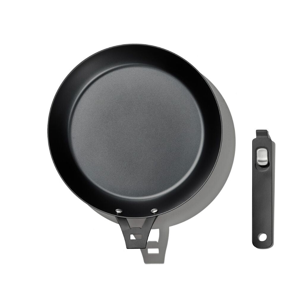 Carbon Steel With Removable Handle 10in Pan D8