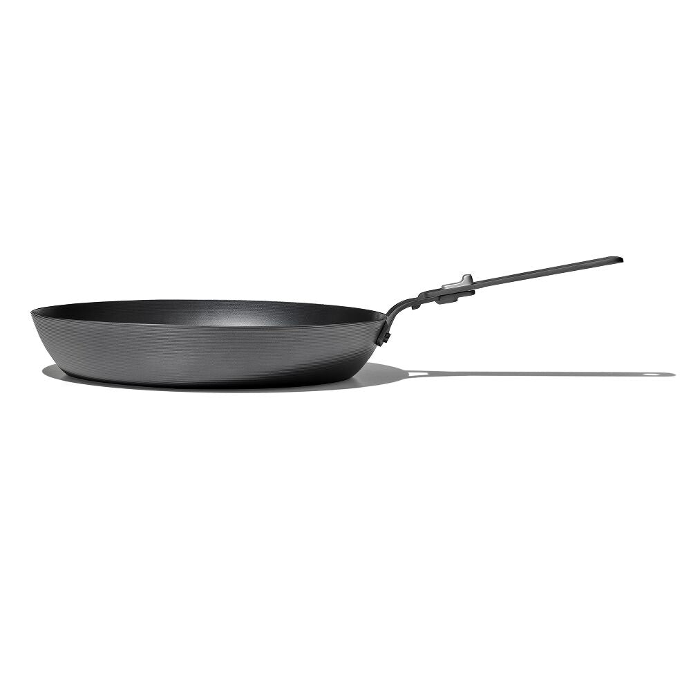 Outdoor 12-inch Carbon Steel Pan with Removable Handle J1