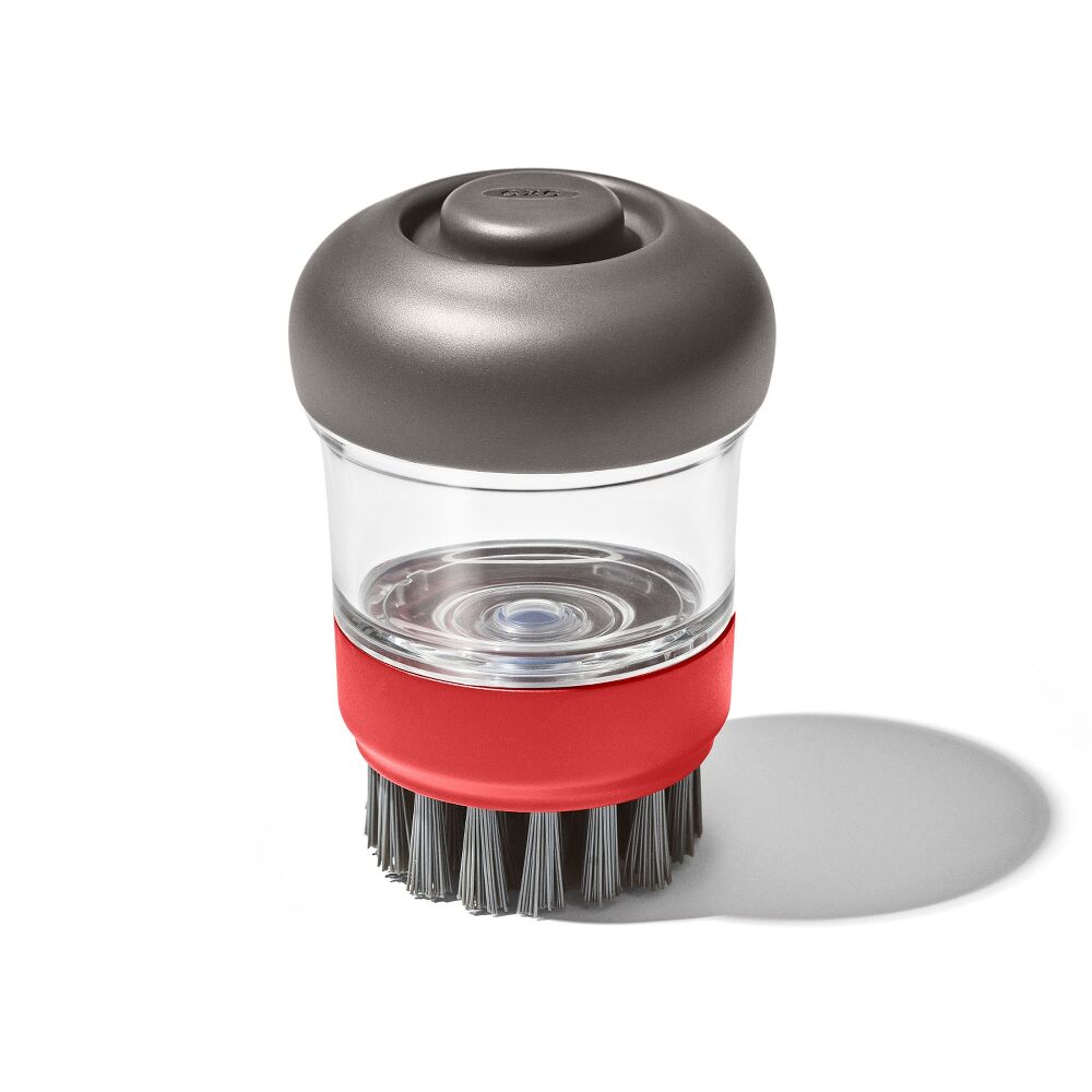 Outdoor Soap Dispensing Dish Brush with Storage Case I7