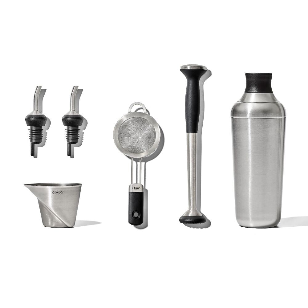 Steel 6-Piece Barware Set X0