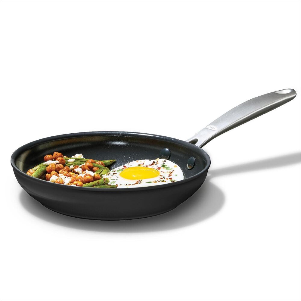 Enhanced Non-Stick 2-Piece Frypan Set — Black C8