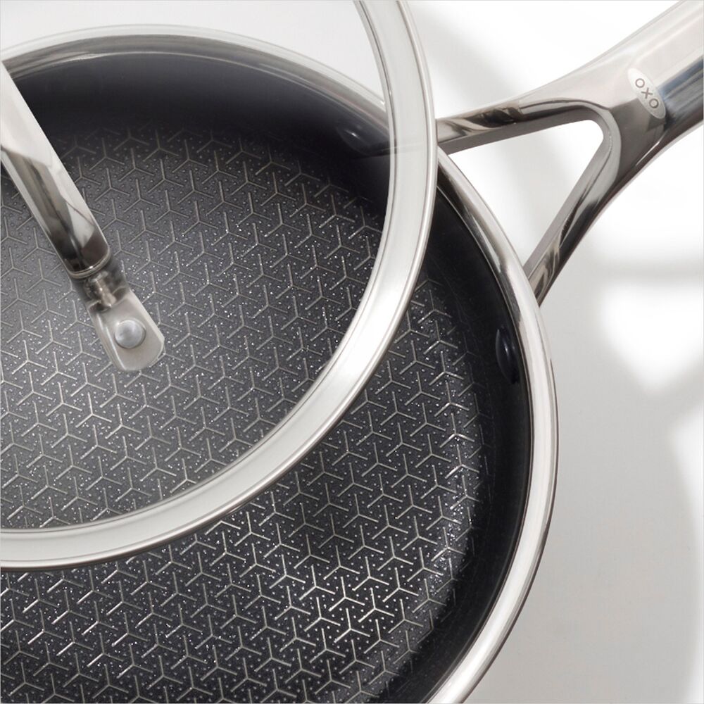 Trident Hybrid Non-Stick Stainless Steel 2.5 Qt Saucepan with Lid W6