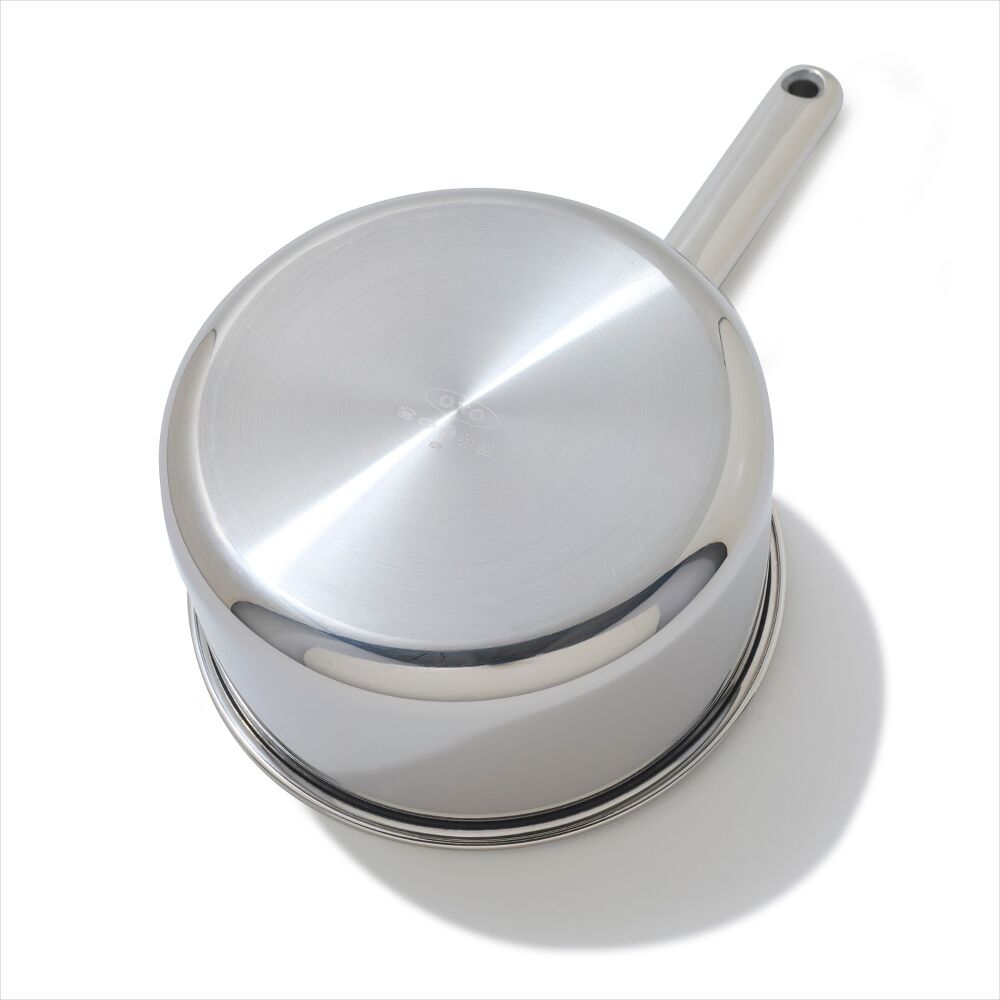 Trident Hybrid Non-Stick Stainless Steel 2.5 Qt Saucepan with Lid W6