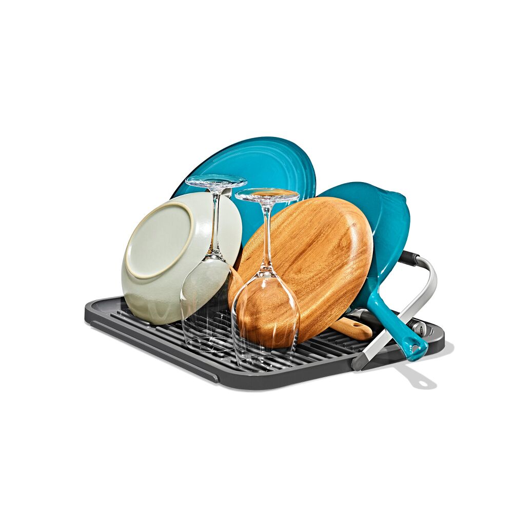 OXO Good Grips Compact Drying Rack with Dish Rest M0