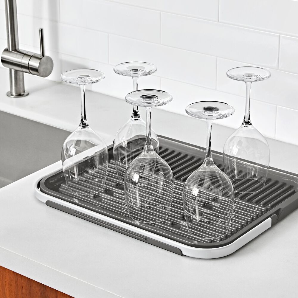 OXO Good Grips Compact Drying Rack with Dish Rest M0