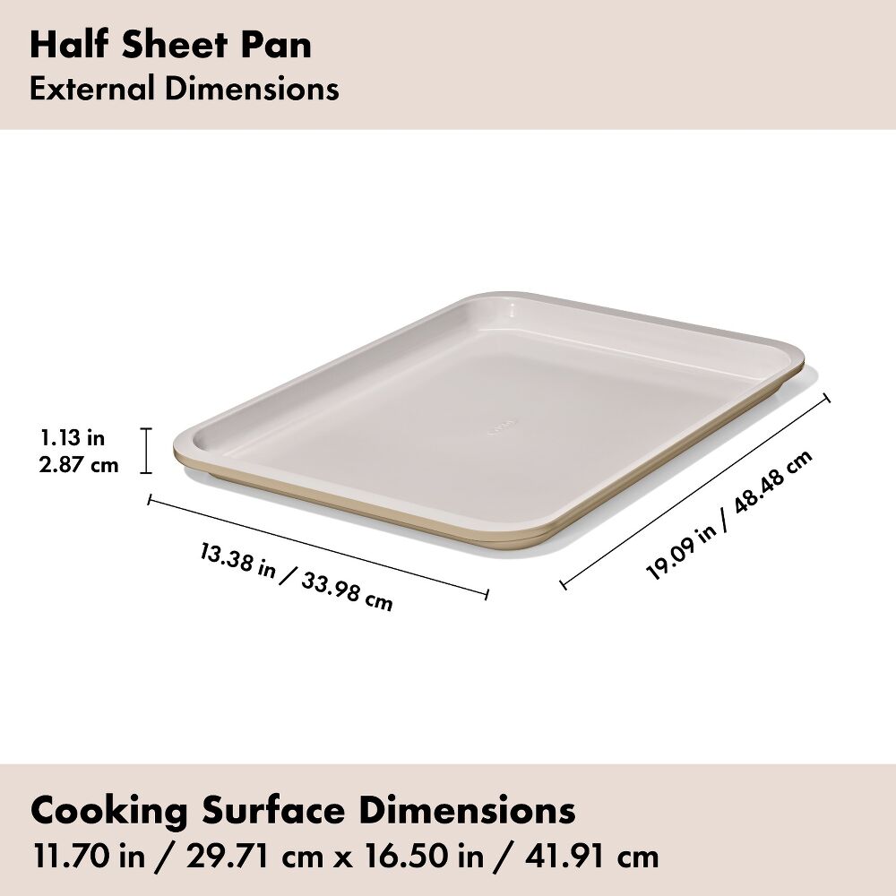 Non-Stick Pro Ceramic Coated Metal Bakeware Half Sheet Pan T6