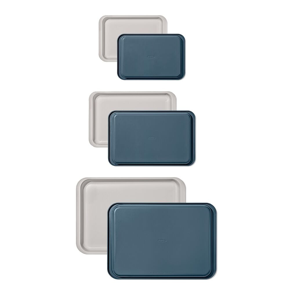 Non-Stick Pro Ceramic Coated Metal Bakeware 3 Pc Set C0