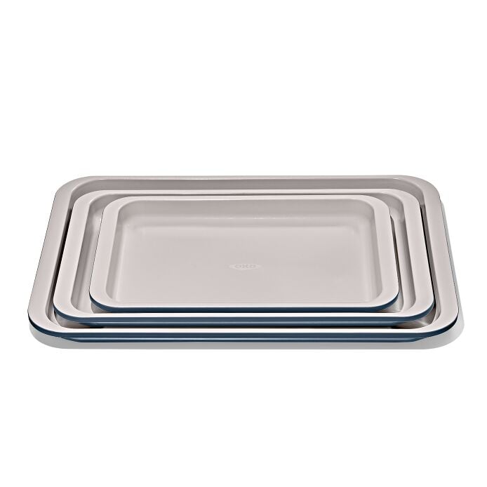 Non-Stick Pro Ceramic Coated Metal Bakeware 3 Pc Set C0